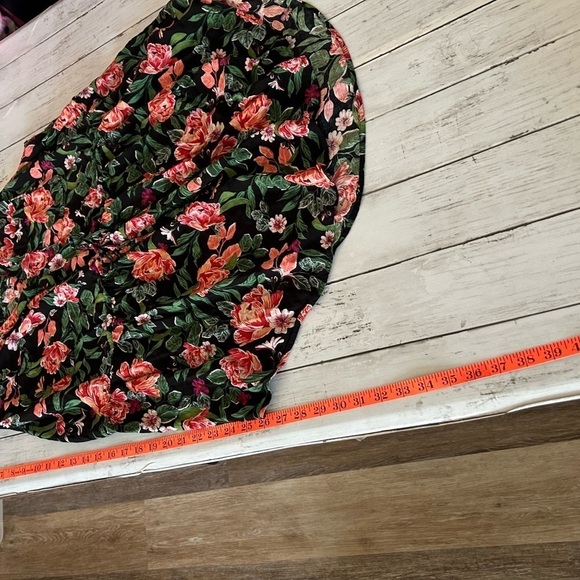 Torrid size 2 Floral Emma Babydoll Challis Tunic Top - Picture 7 of 10